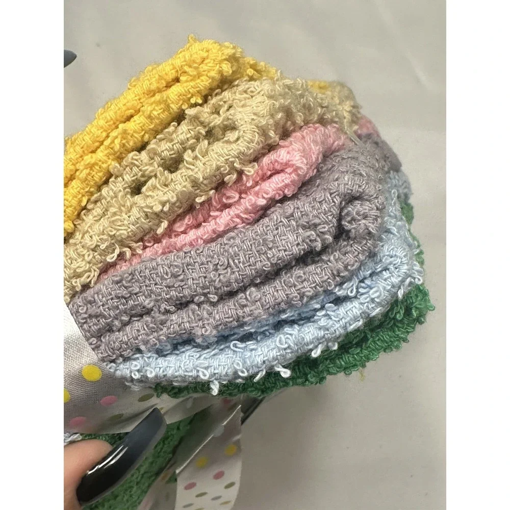 AMBER MILLS 6 PACK WASH CLOTH 12x12 inch 100% cotton HOME COLLECTION